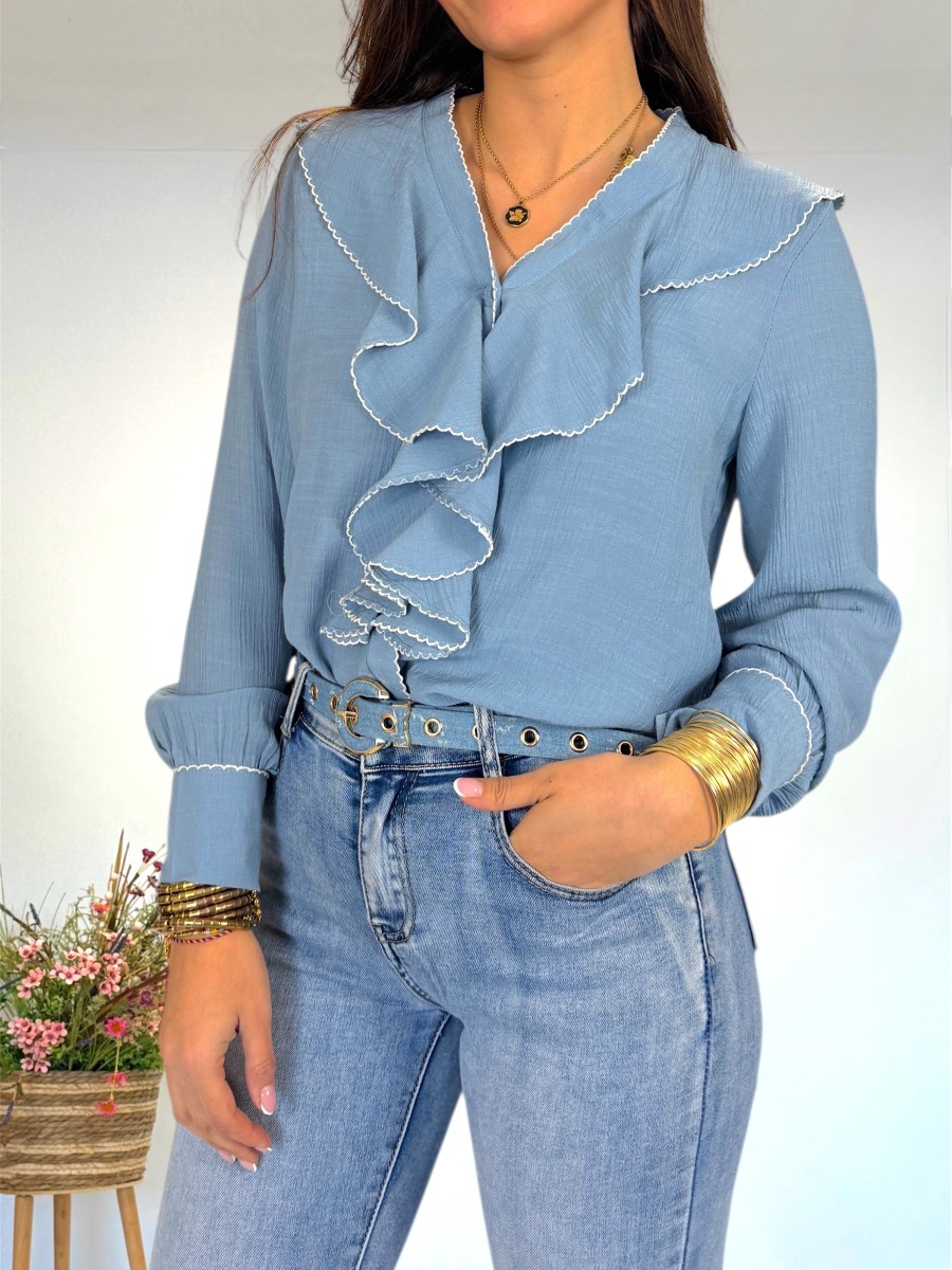 Blusa Nell azul jeans