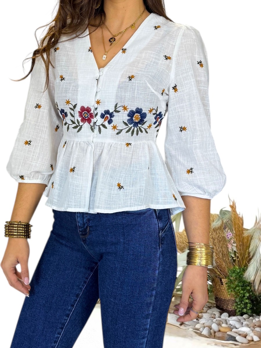 Blusa Candy bordada