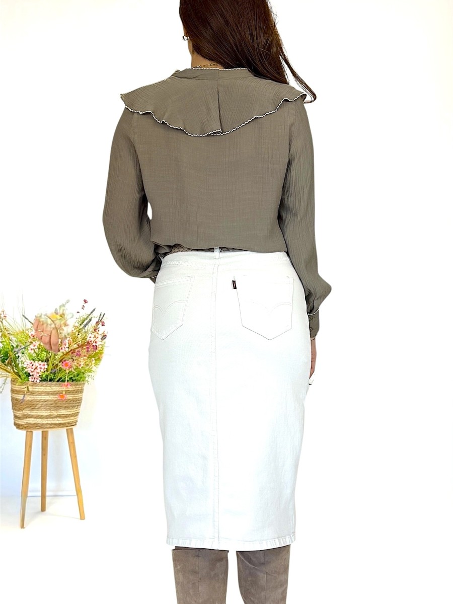 Blusa Nell verde caqui