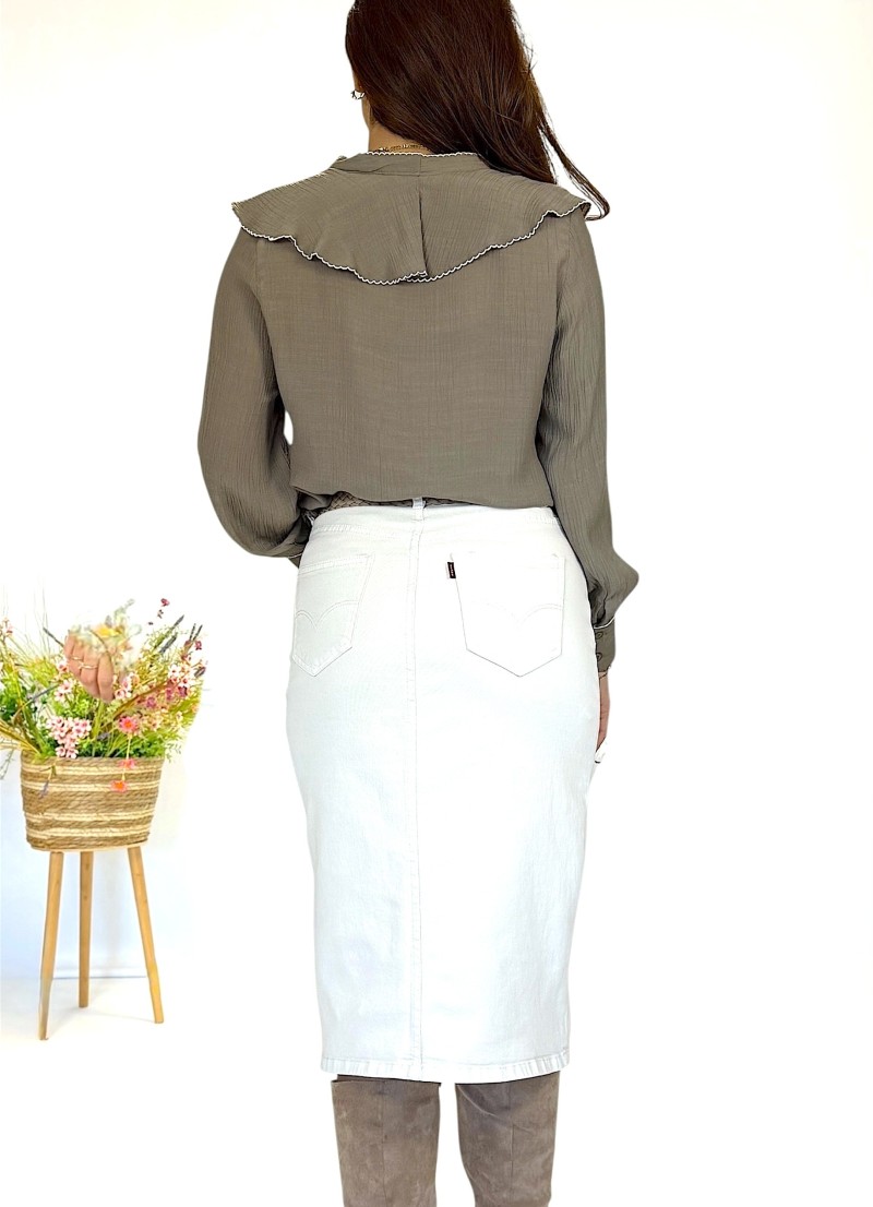 Blusa Nell verde caqui