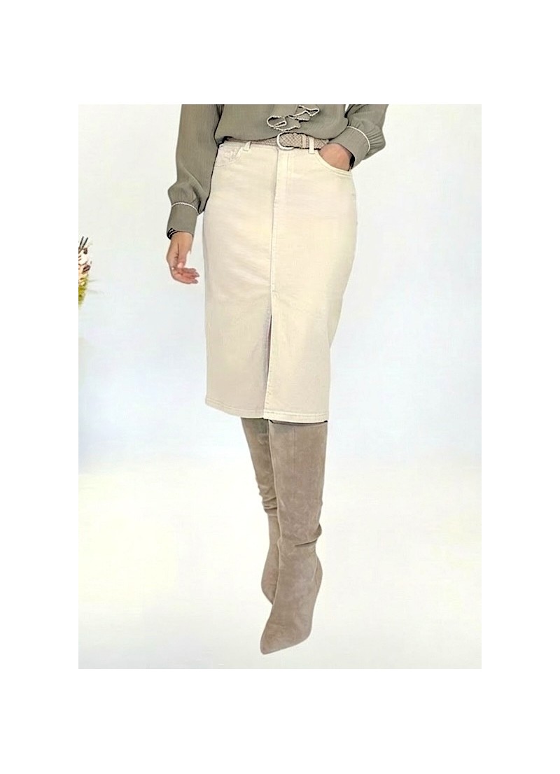 Falda Ria beige claro