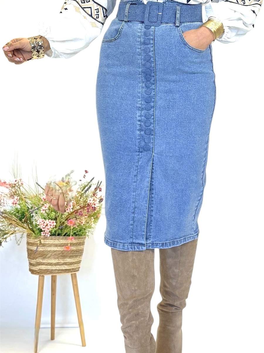 Falda Hurley vaquera azul