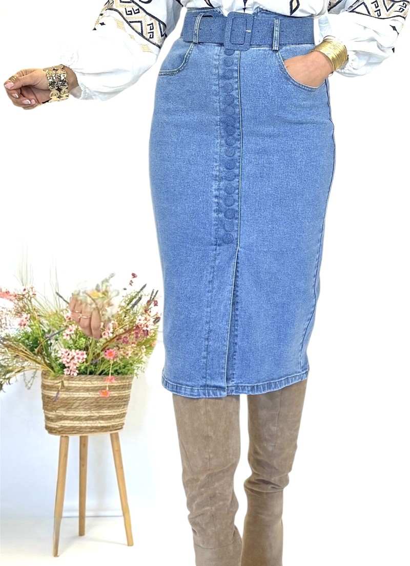 Falda Hurley vaquera azul