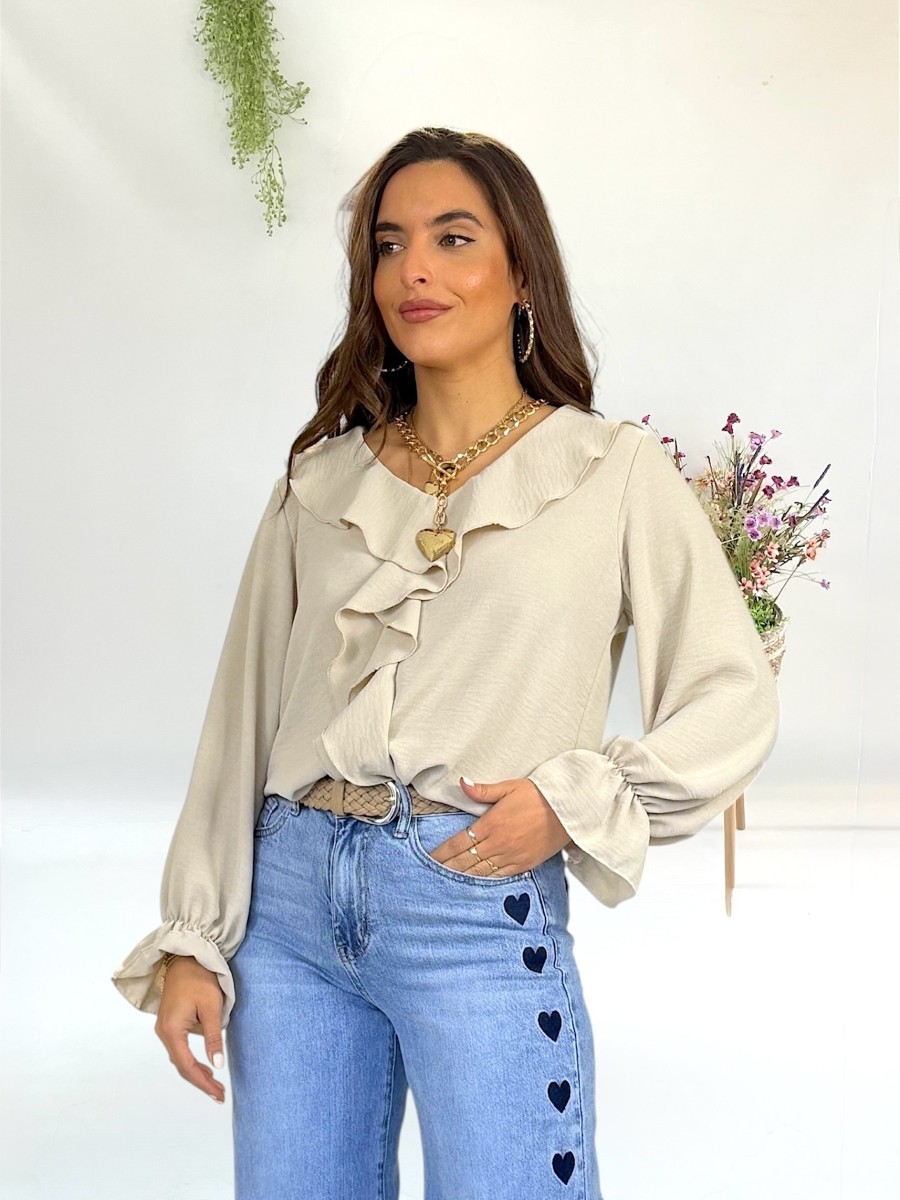 Blusa Brita beige