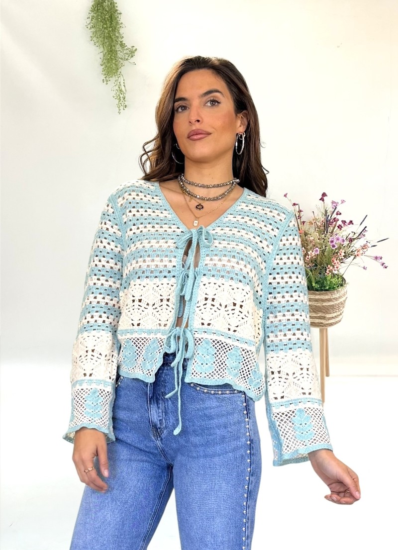 Chaqueta Dina crochet
