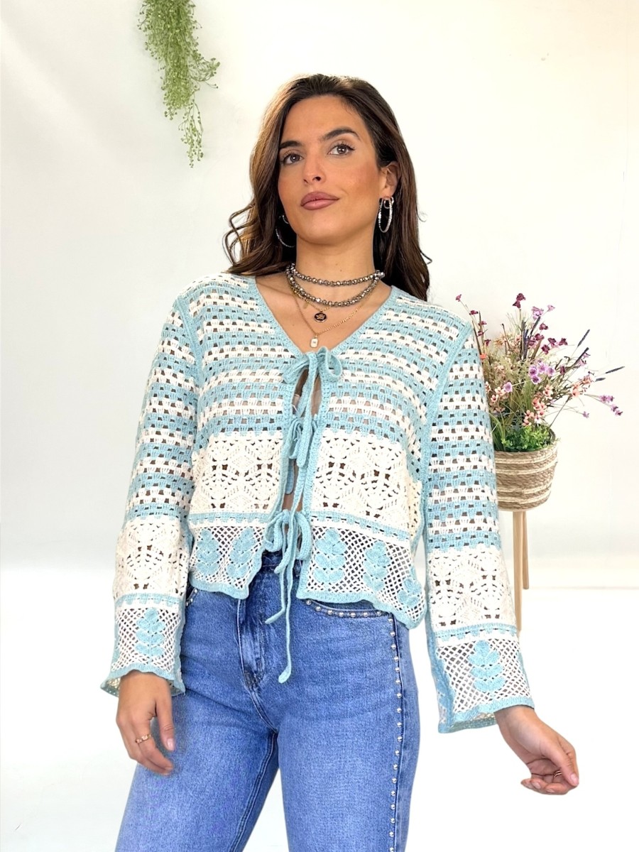 Chaqueta Dina crochet