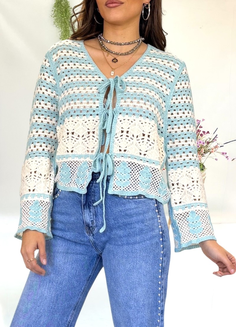 Chaqueta Dina crochet