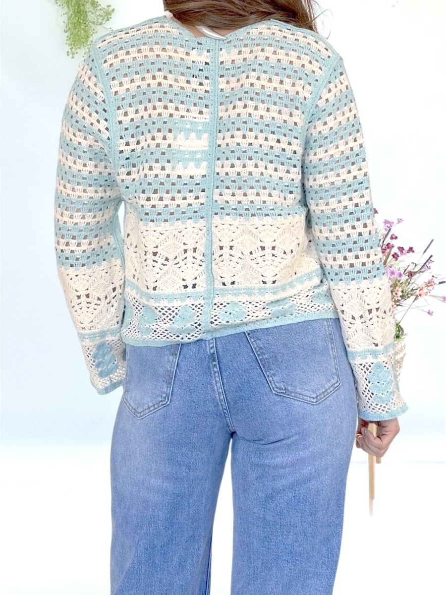 Chaqueta Dina crochet