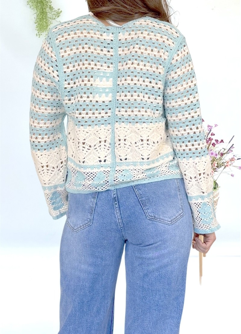 Chaqueta Dina crochet