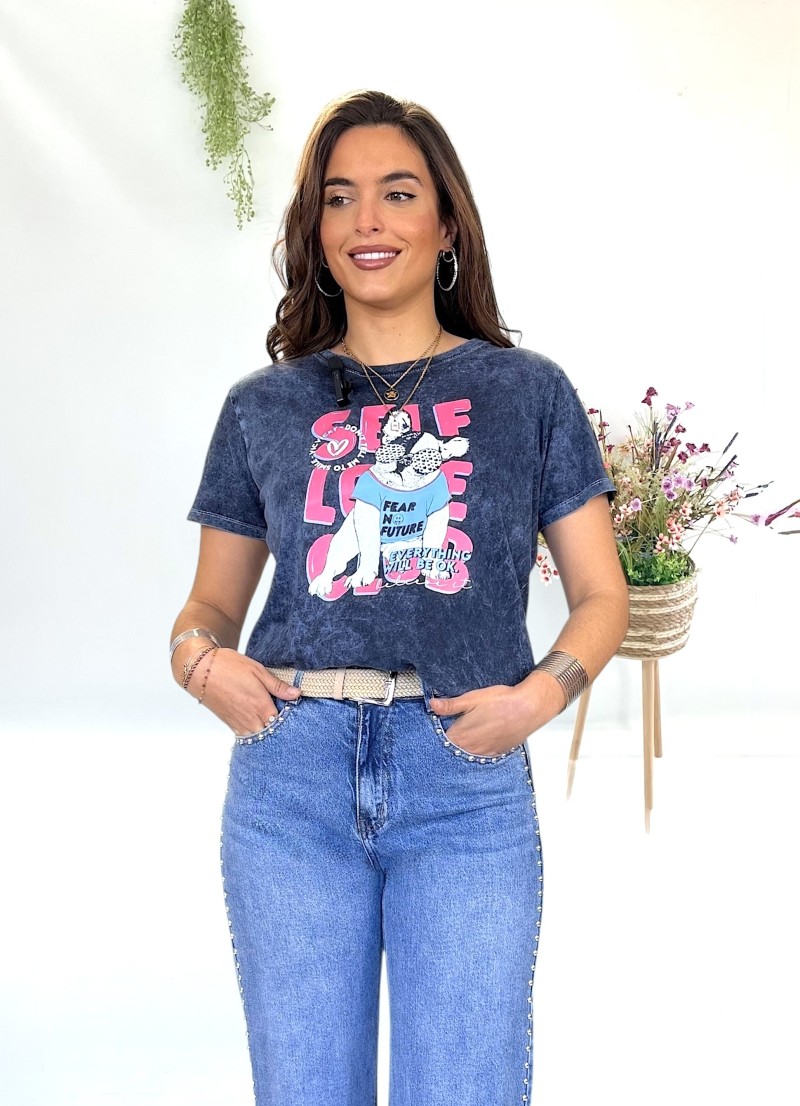 Camiseta Puppy letras rosas