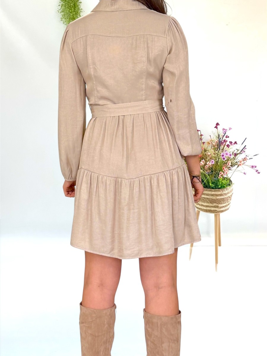 Vestido Frida beige