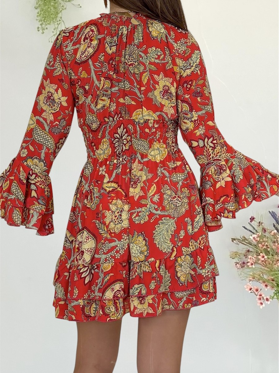 Vestido Karly fondo coral