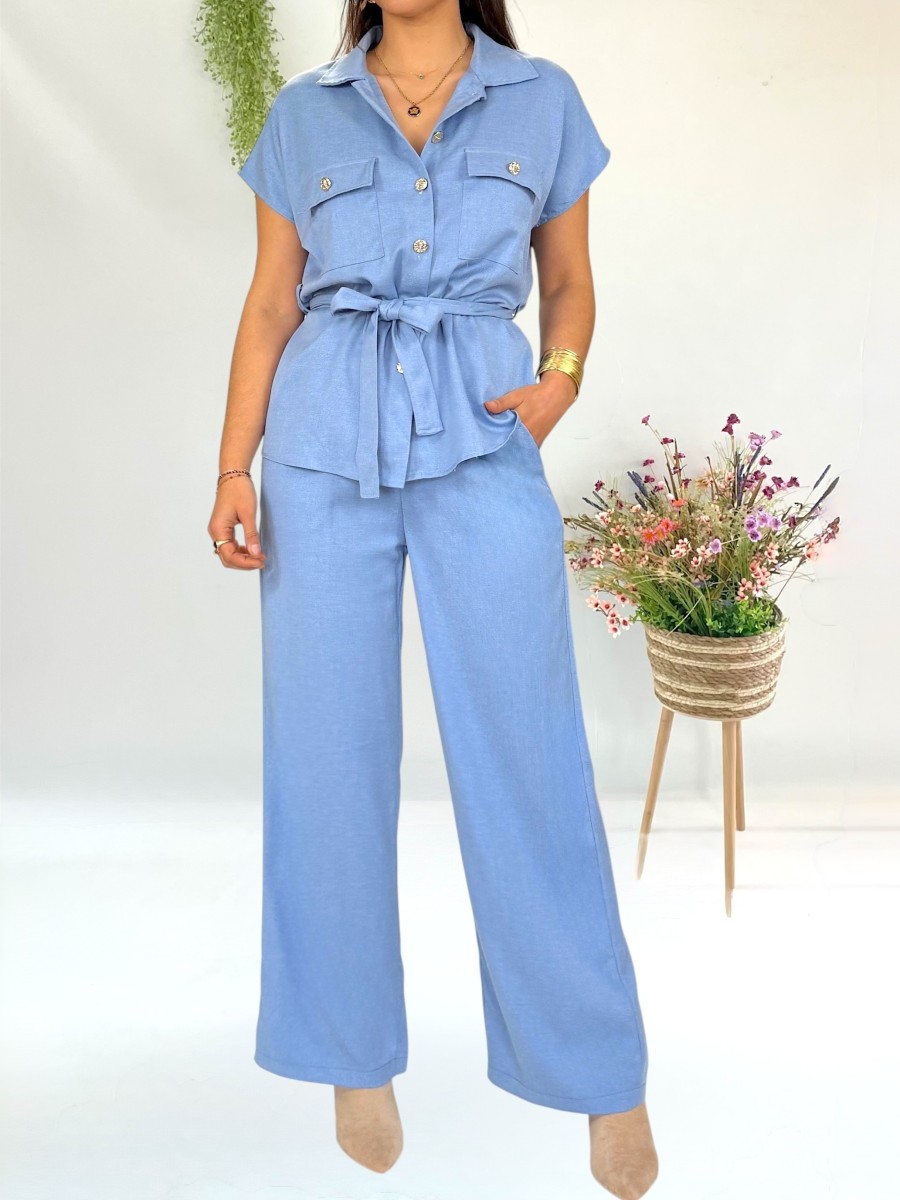 Conjunto Sunset de blusa y pantalón