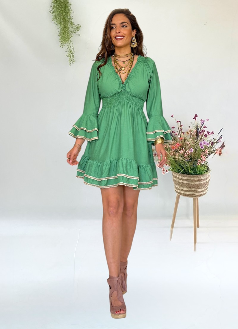 Vestido Jade verde Trilce