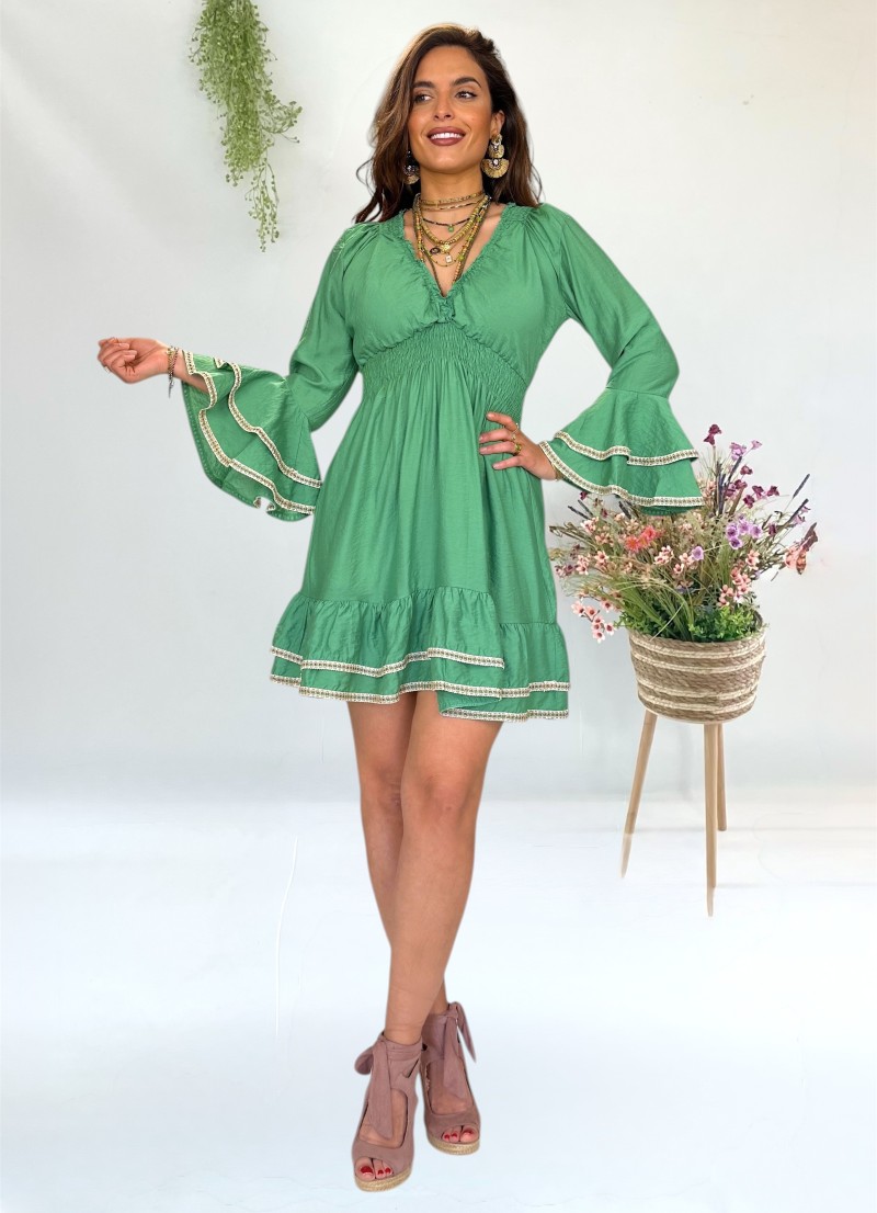 Vestido Jade verde Trilce
