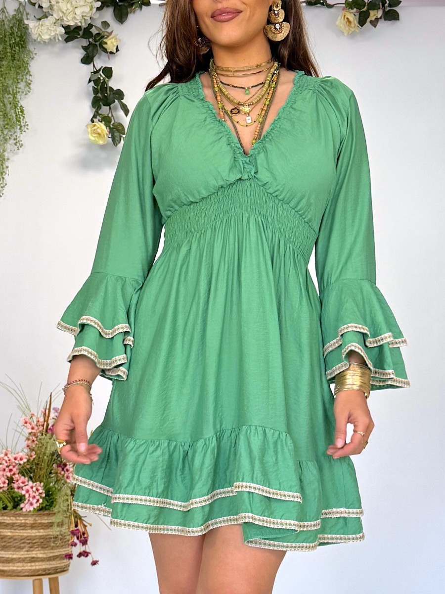 Vestido Jade verde Trilce