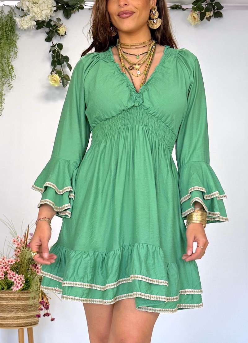 Vestido Jade verde Trilce