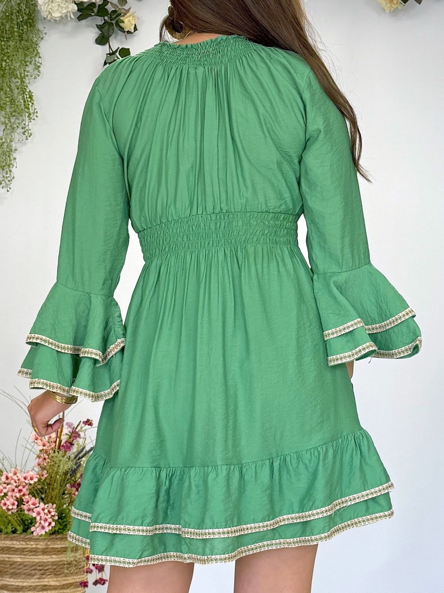 Vestido Jade verde Trilce