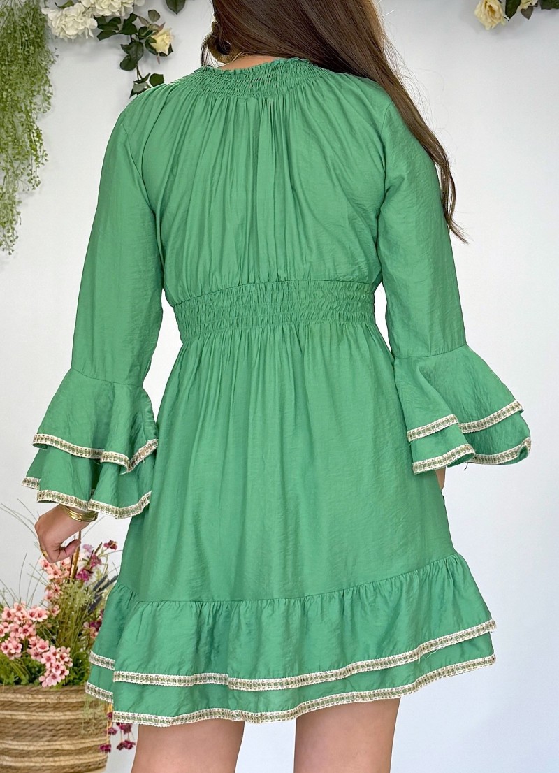 Vestido Jade verde Trilce
