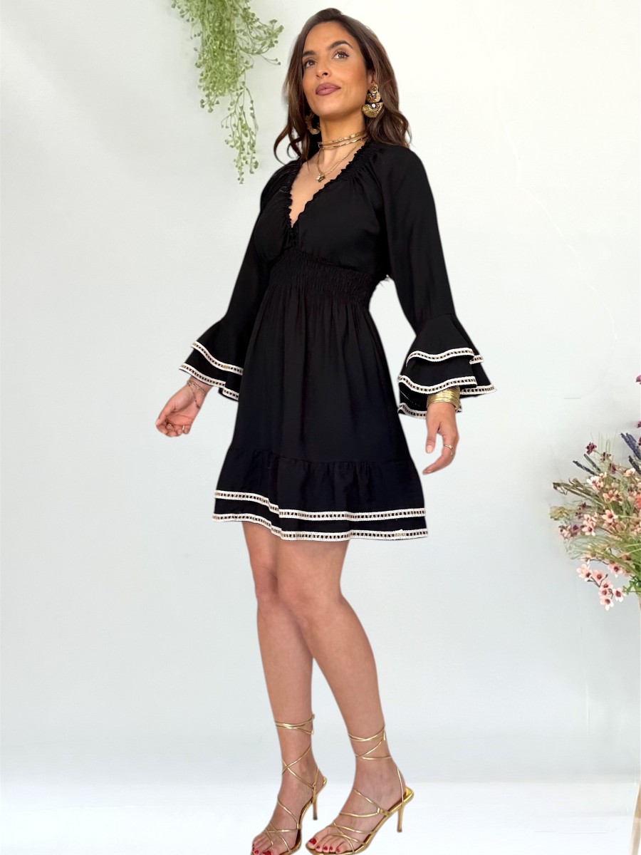Vestido Jade negro Trilce
