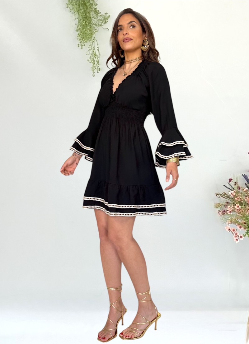 Vestido Jade negro Trilce