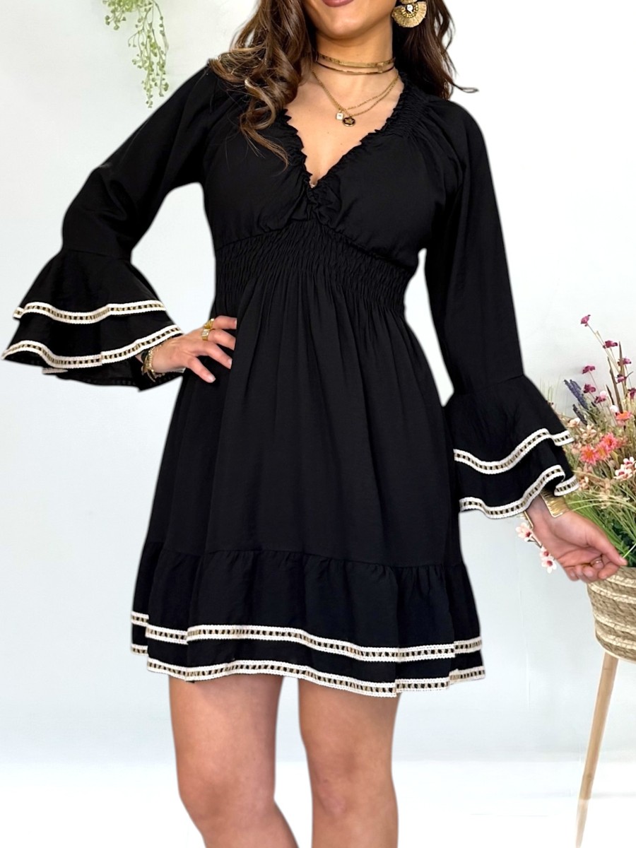 Vestido Jade negro Trilce