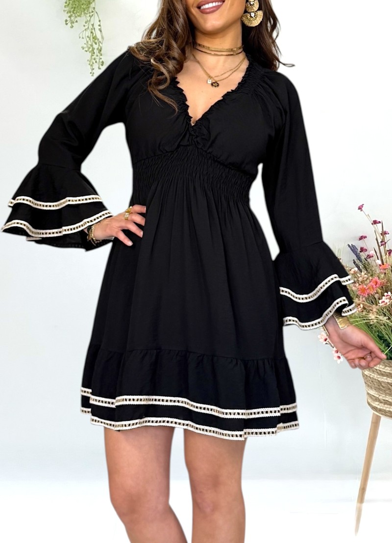 Vestido Jade negro Trilce