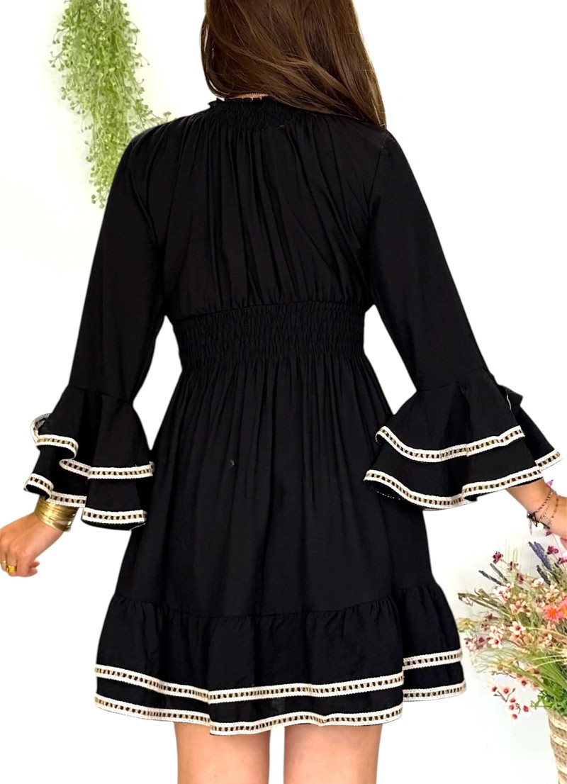 Vestido Jade negro Trilce