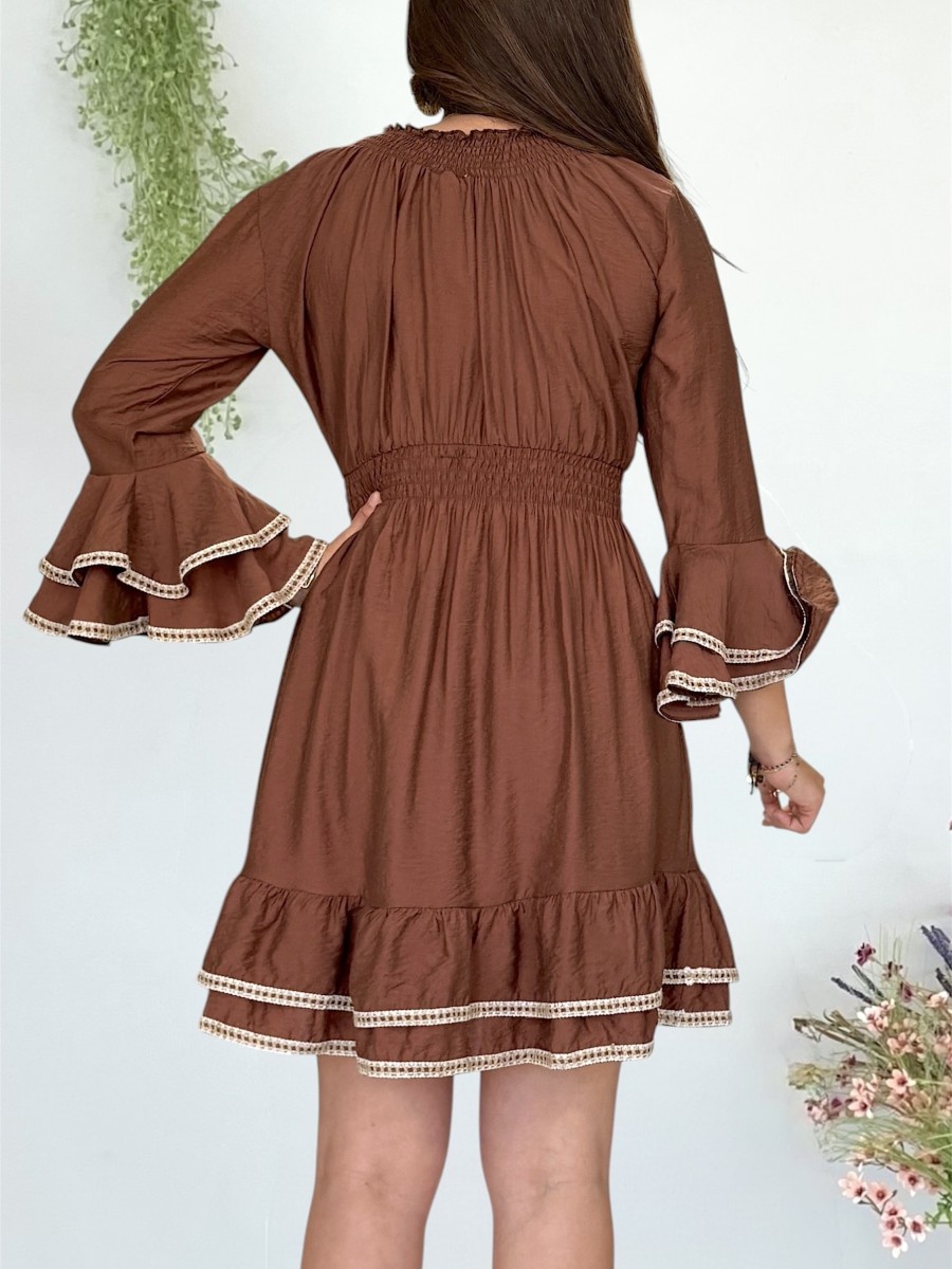 Vestido Jade marron Trilce