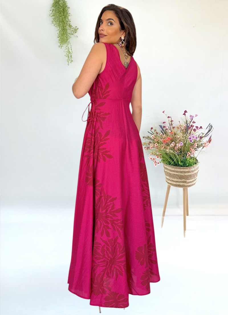 Vestido Keyra buganvilla