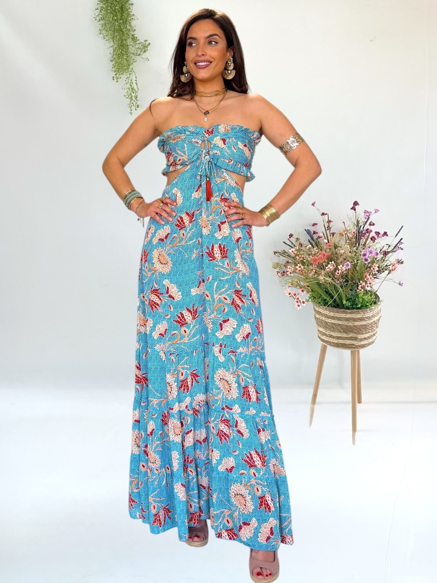 Vestido trikini Sun azul