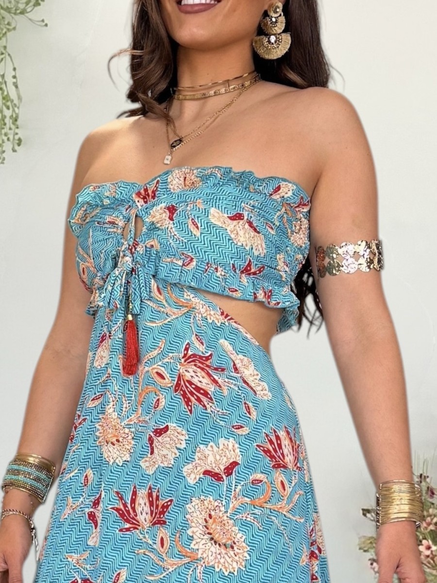 Vestido trikini Sun azul