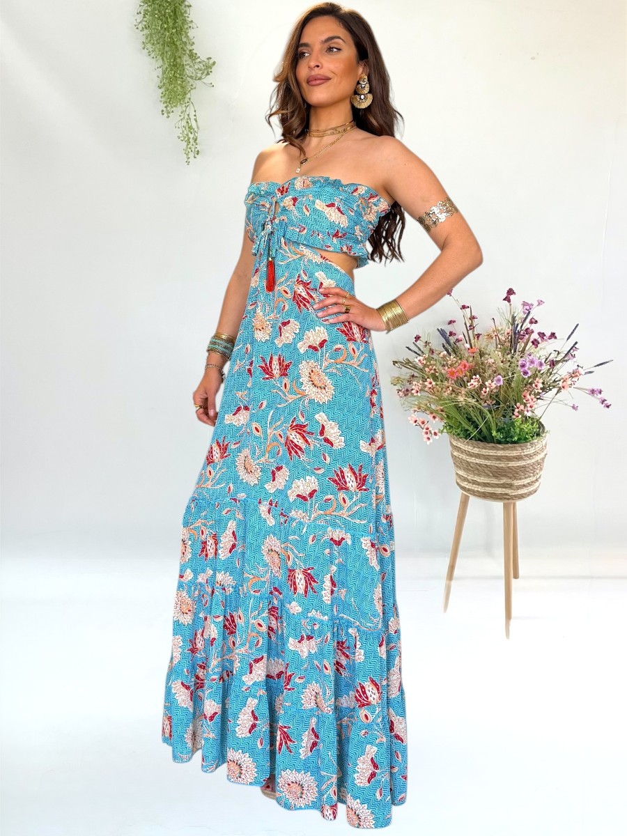 Vestido trikini Sun azul
