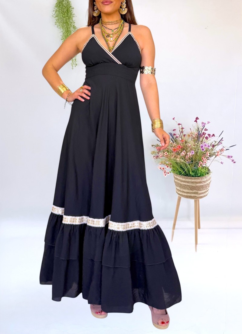 Vestido Elise negro Trilce