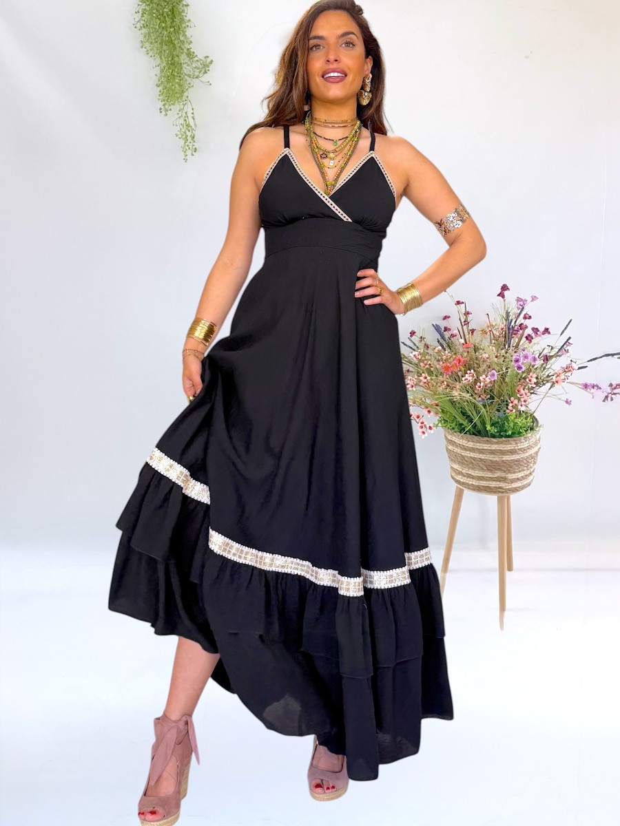 Vestido Elise negro Trilce