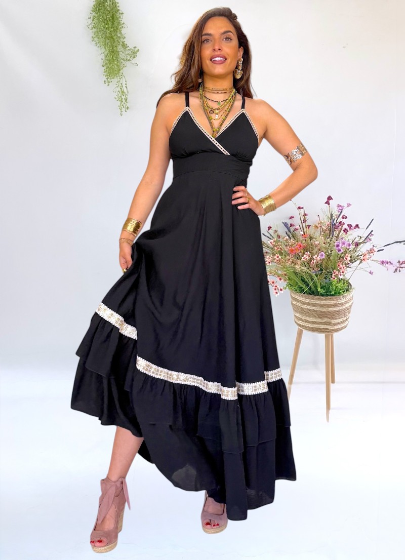 Vestido Elise negro Trilce