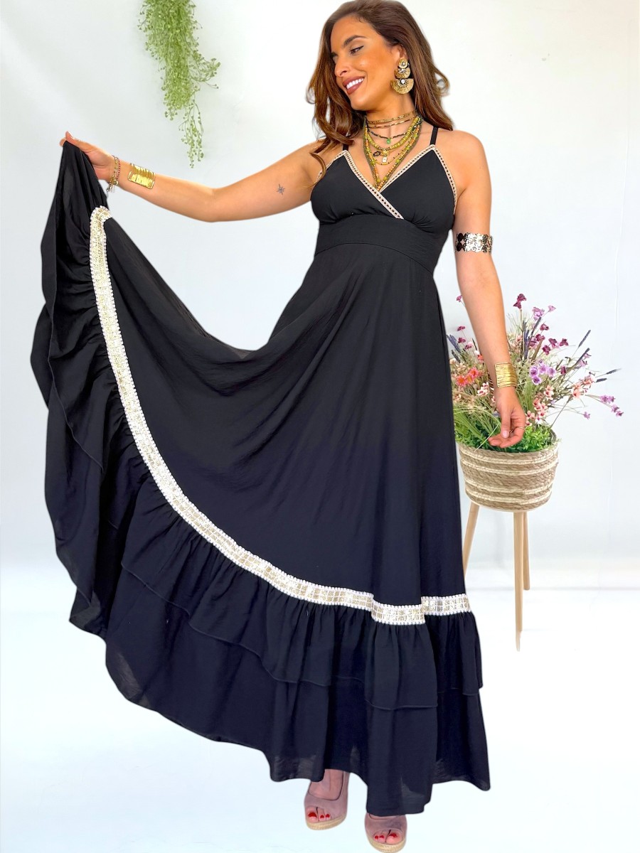 Vestido Elise negro Trilce