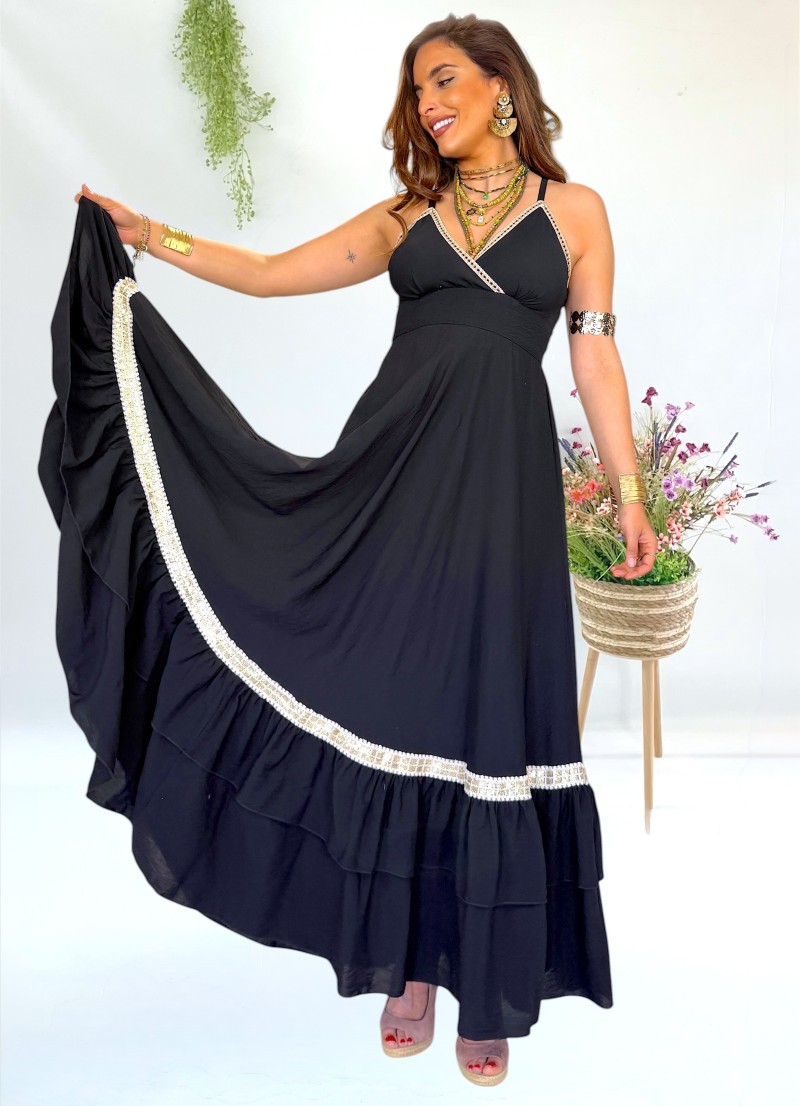 Vestido Elise negro Trilce