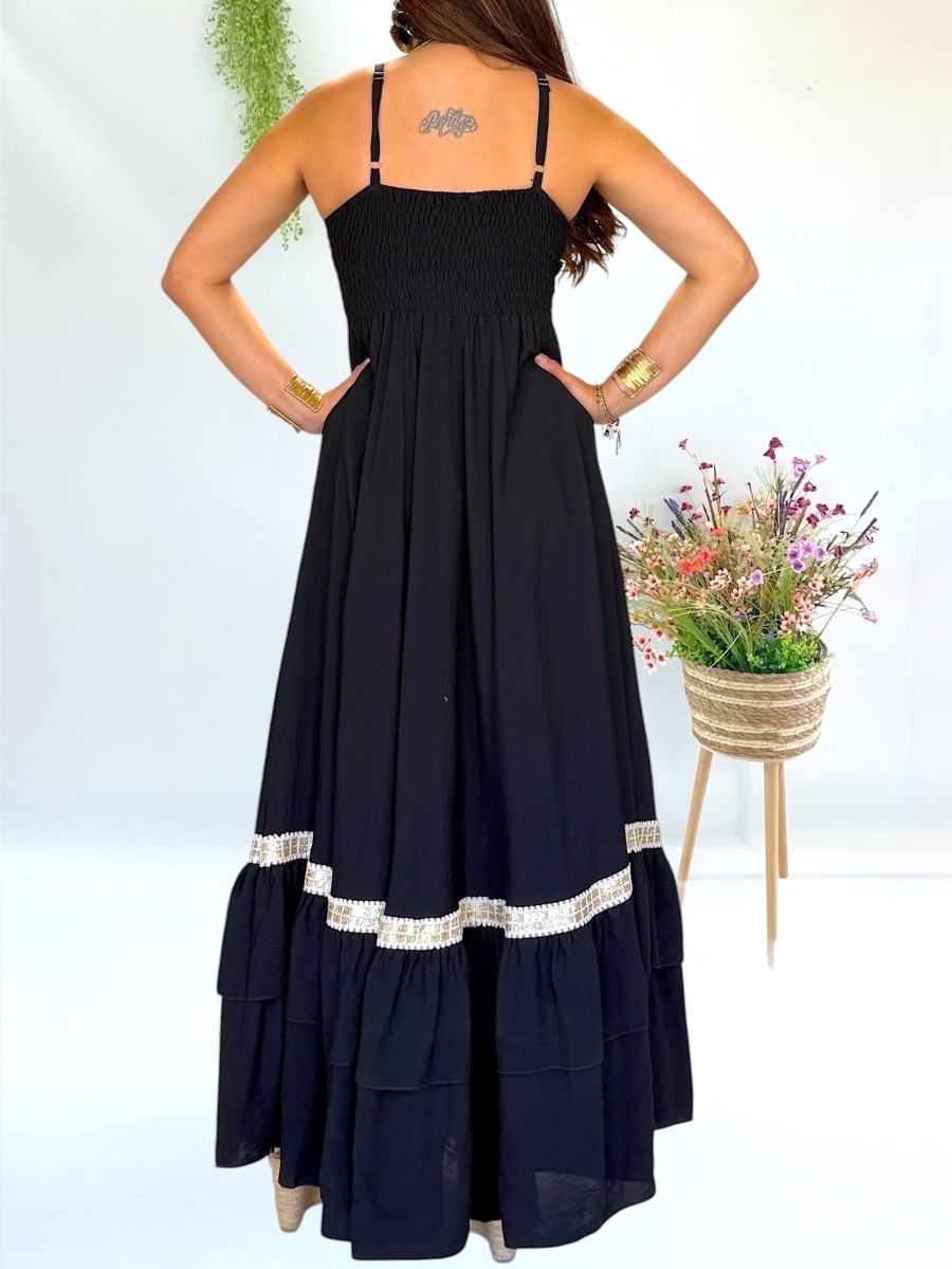 Vestido Elise negro Trilce