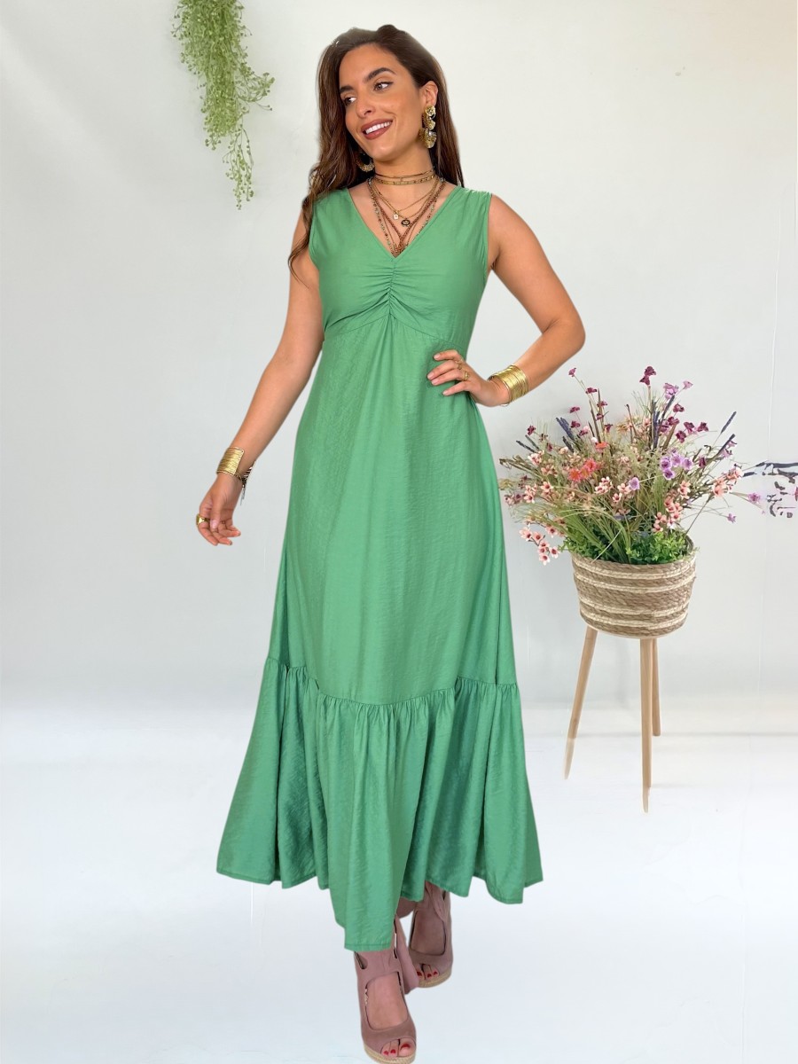 Vestido Alice verde Trilce