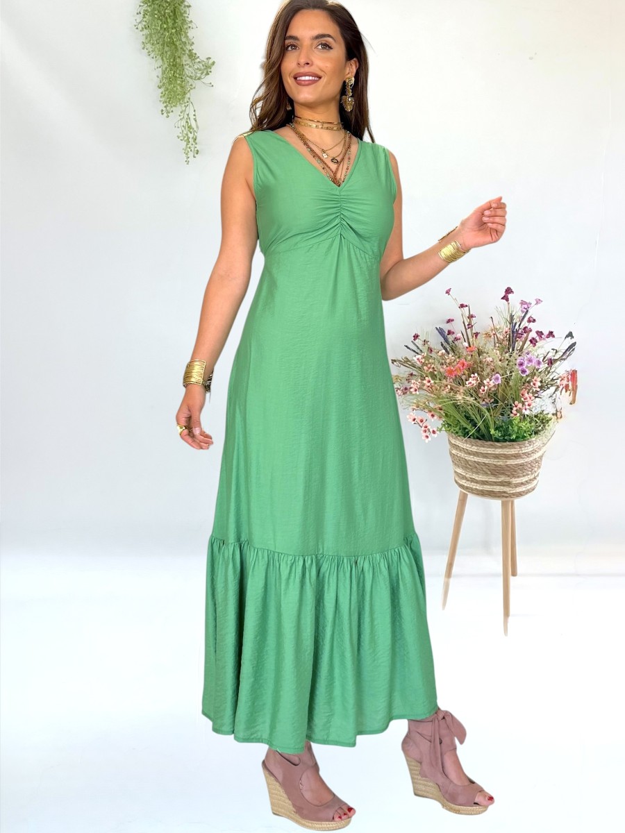 Vestido Alice verde Trilce