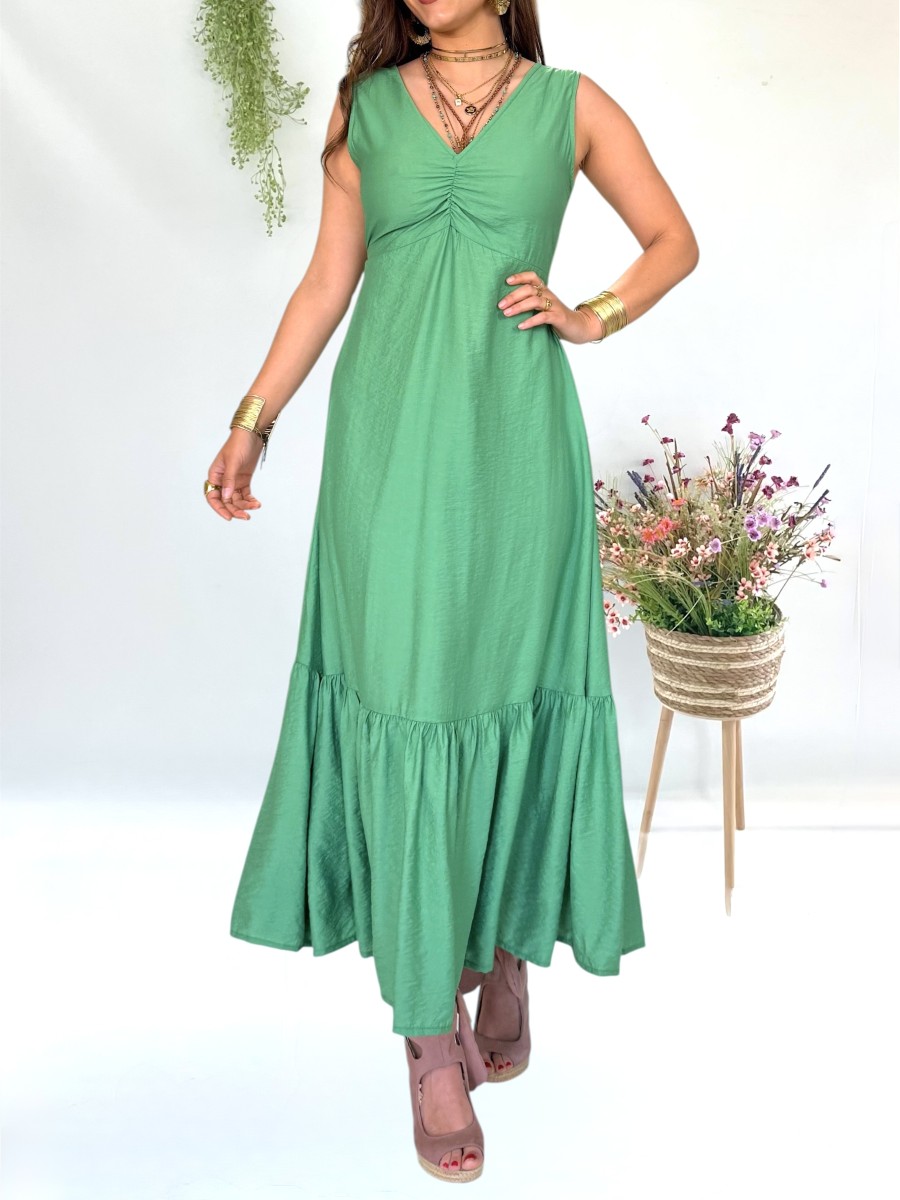 Vestido Alice verde Trilce