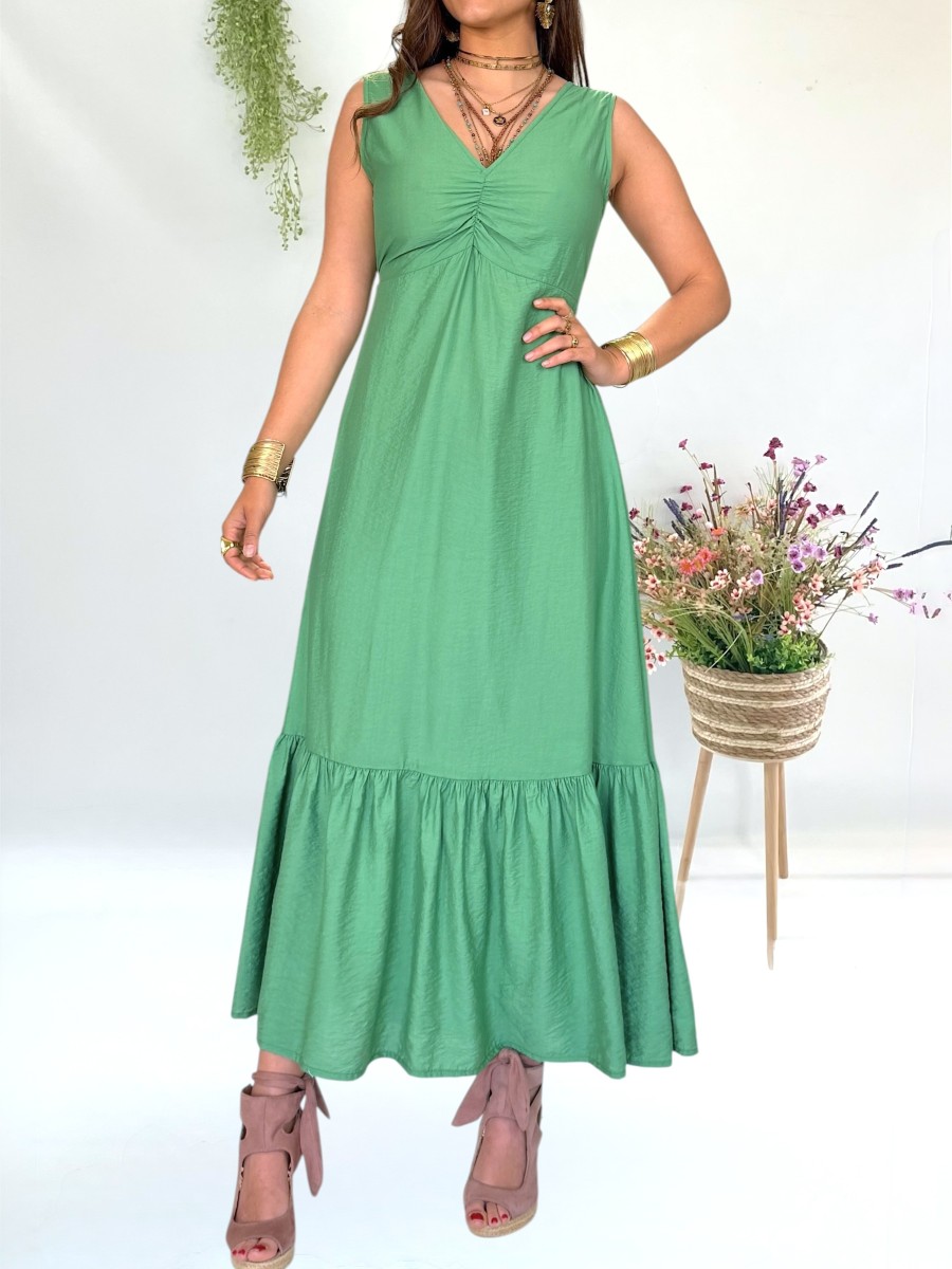 Vestido Alice verde Trilce