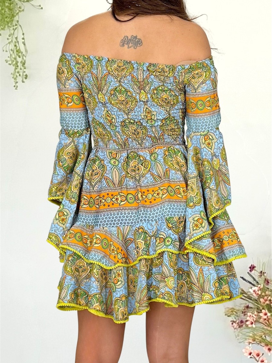 Vestido Rachel fondo azul