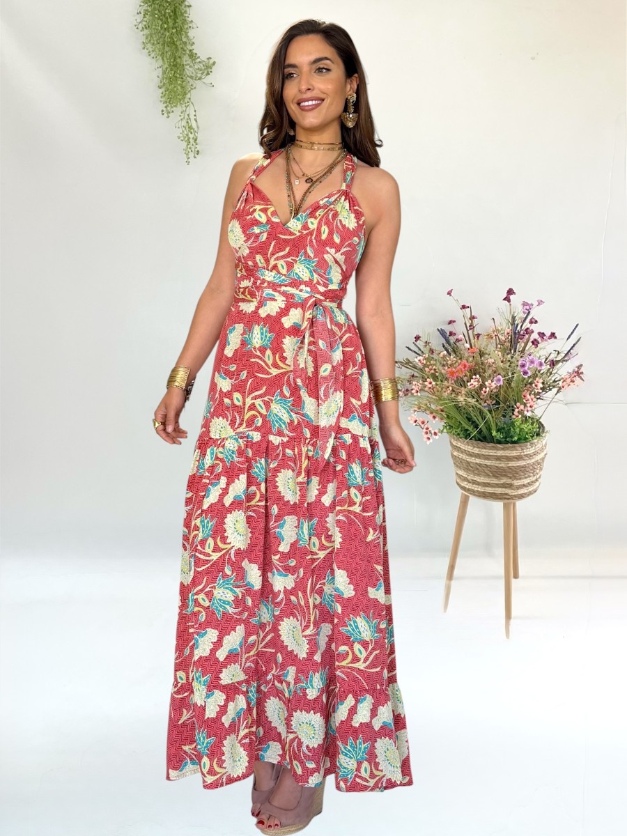 Vestido Naomi coral