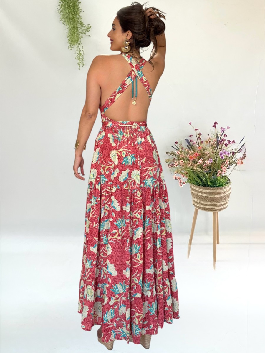 Vestido Naomi coral