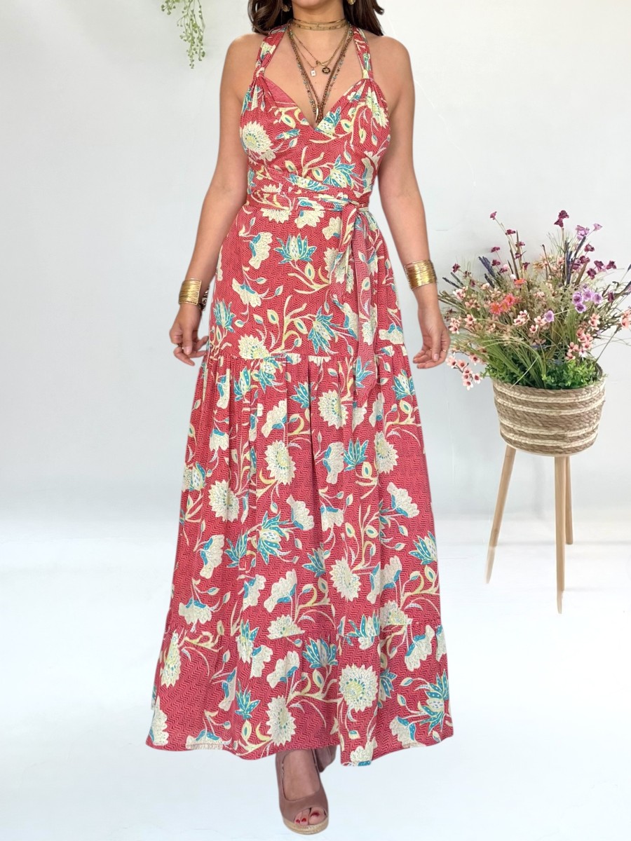 Vestido Naomi coral