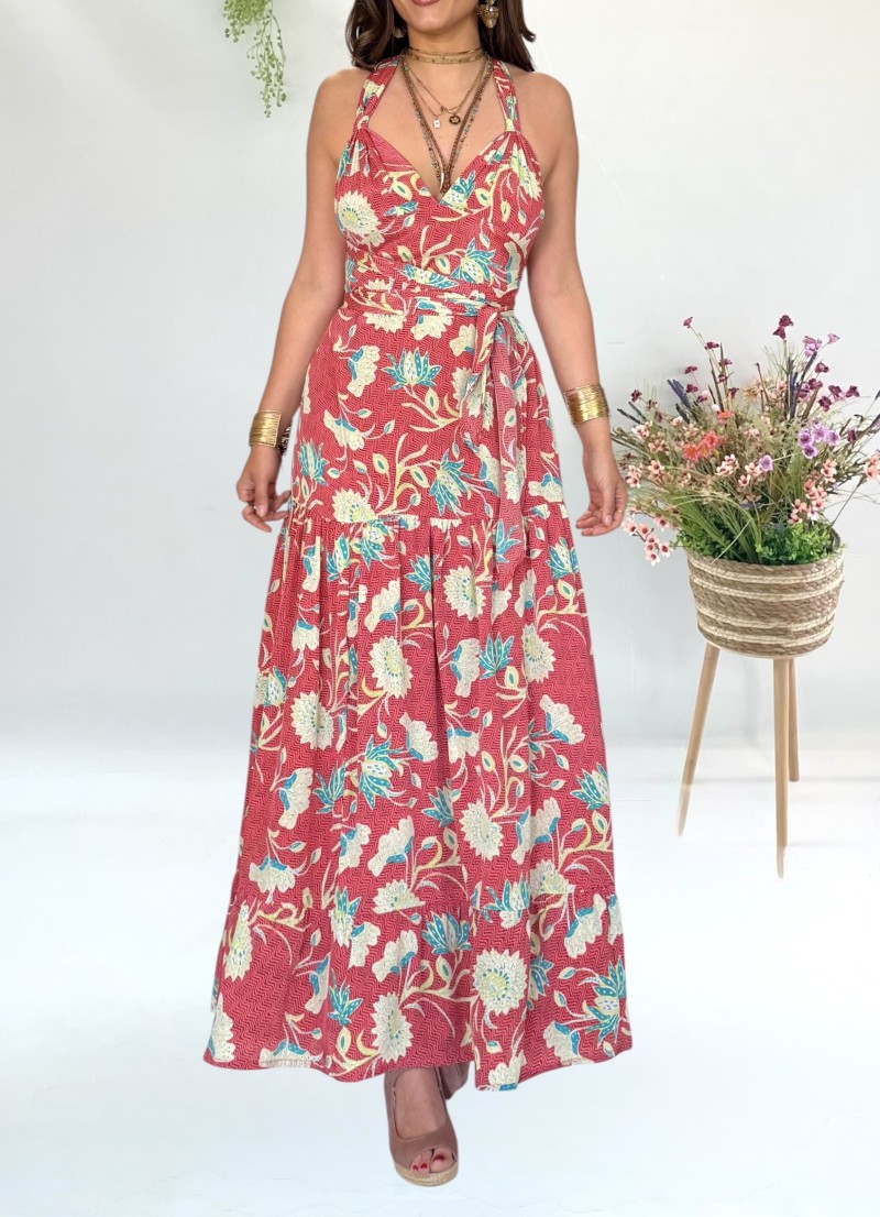 Vestido Naomi coral