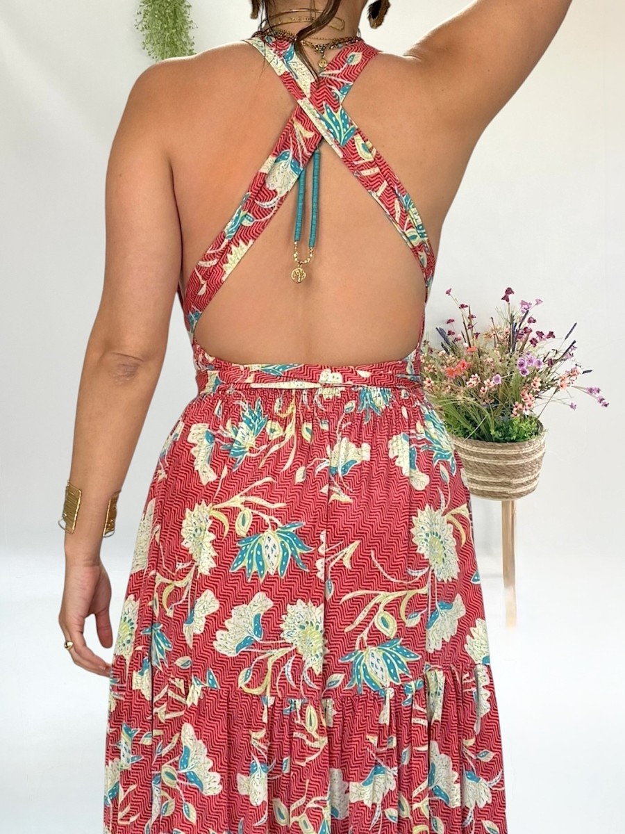 Vestido Naomi coral