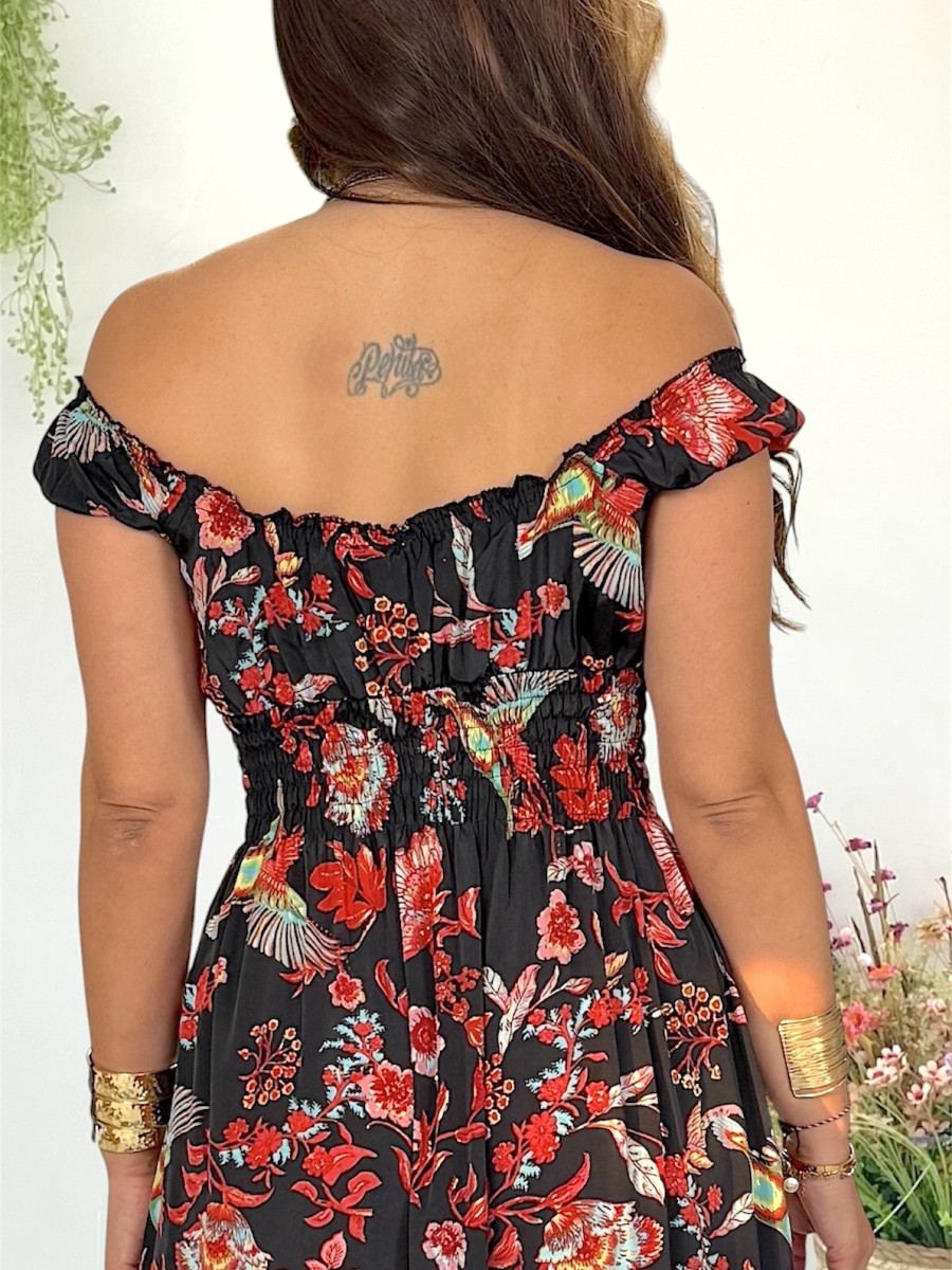 Vestido Lena fondo negro Trilce
